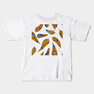 Aboriginal Art - Leaves Repeat Clear Kids T-Shirt